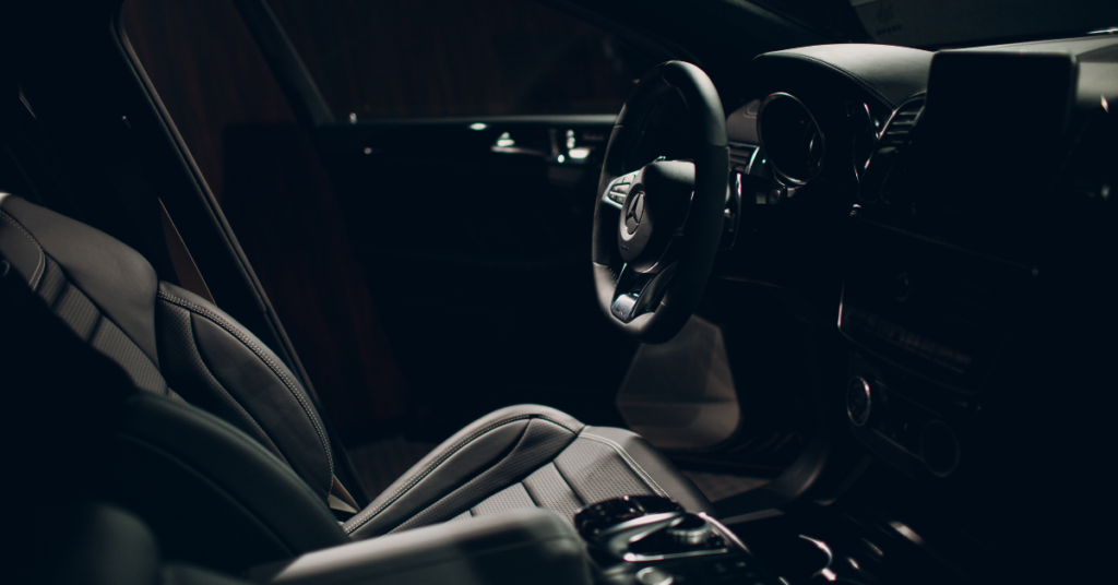 intérieur d'une mercedes