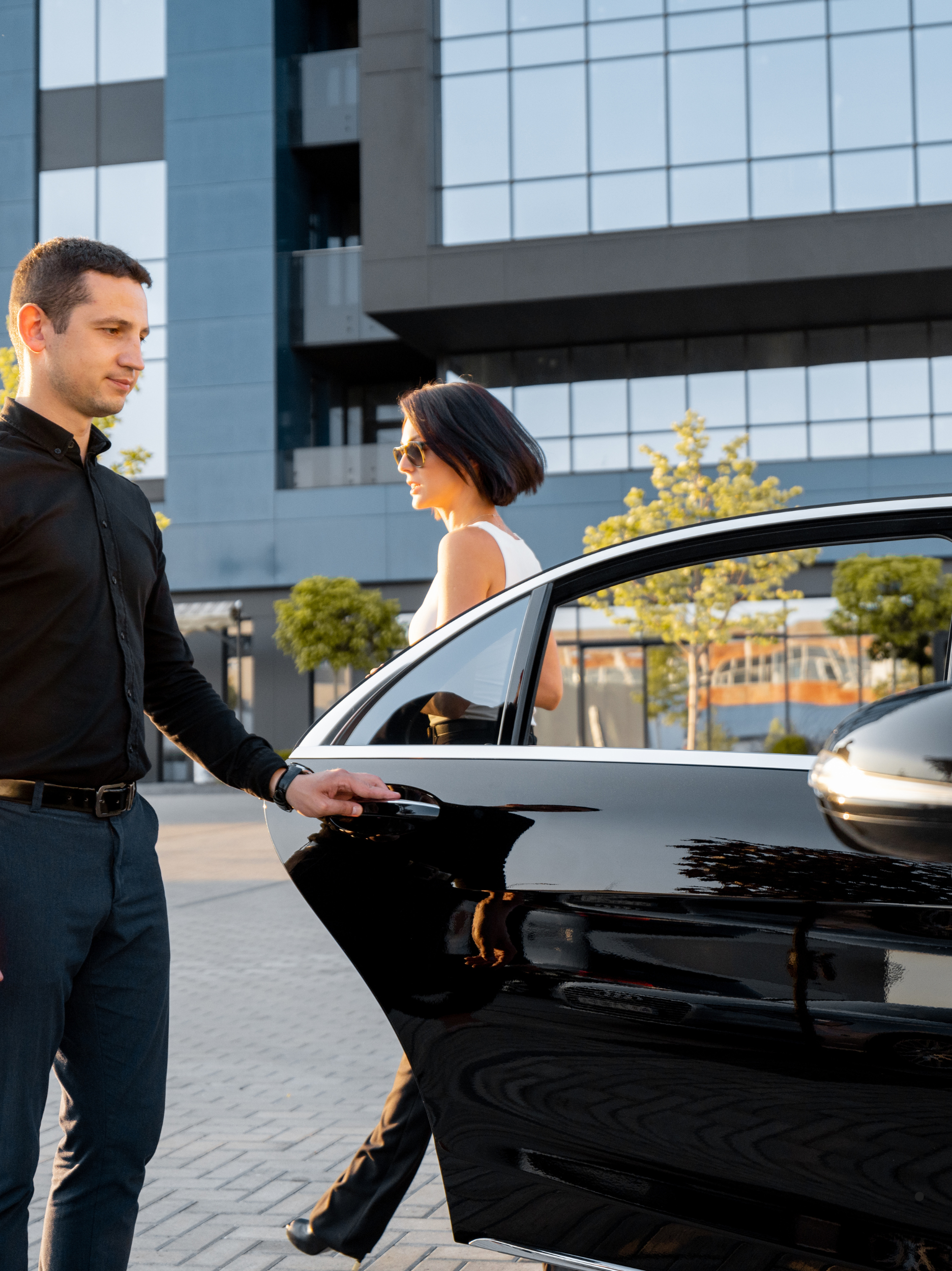 chauffeur privé et client